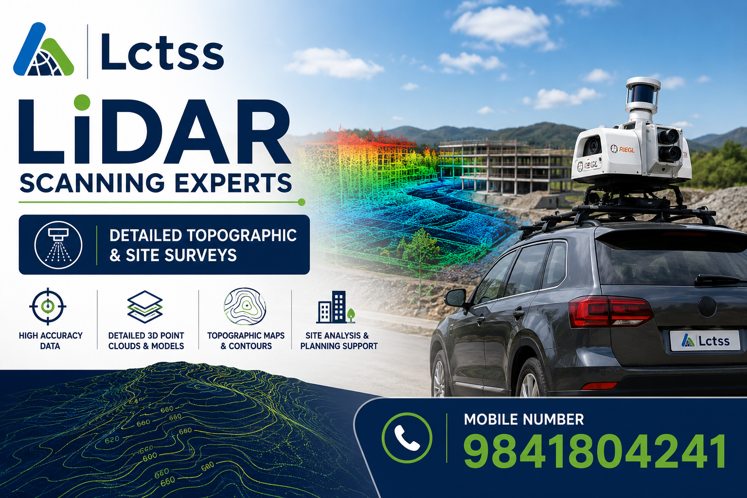LiDAR Scanning Experts – Detailed Topographic & Site Surveys