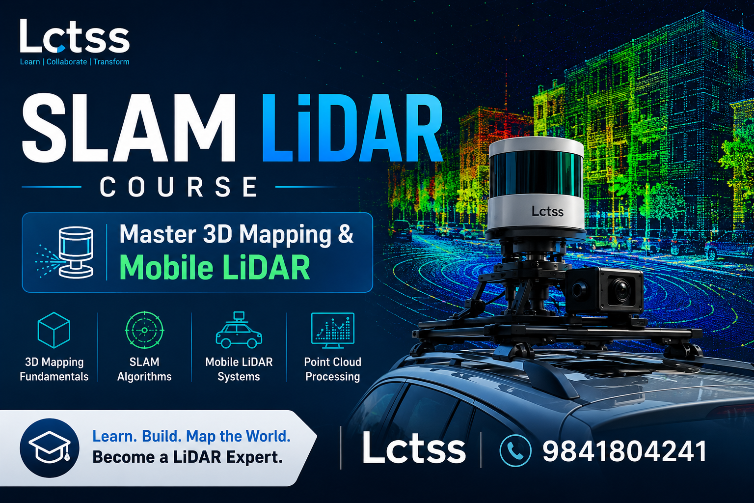 SLAM LiDAR Course – Master 3D Mapping & Mobile LiDAR at Lctss