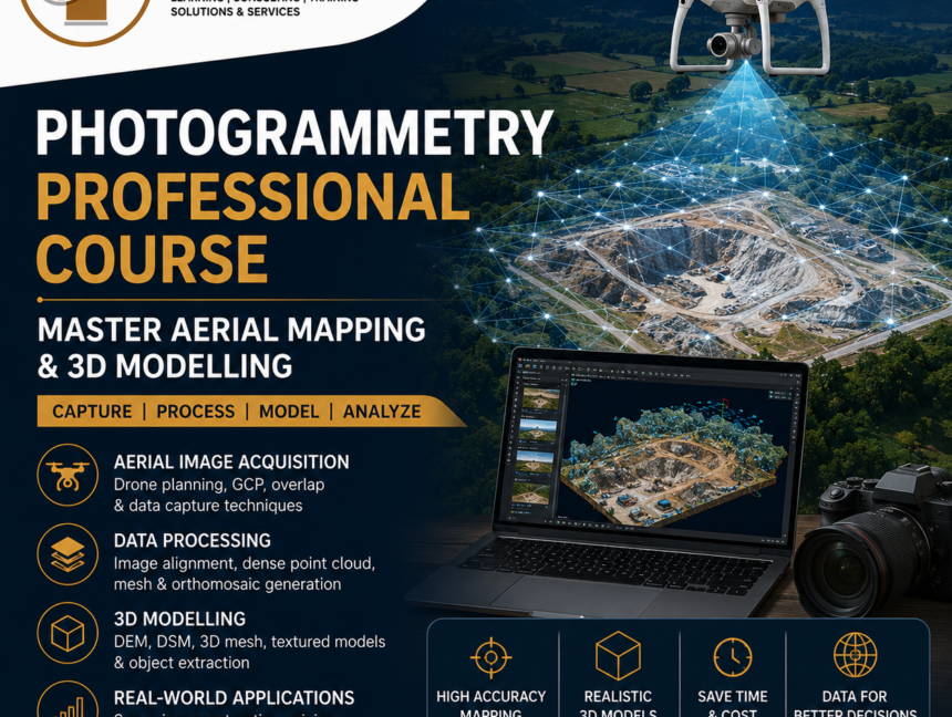 Photogrammetry Professional Course – Master Aerial Mapping & 3D Modelling with Lctss