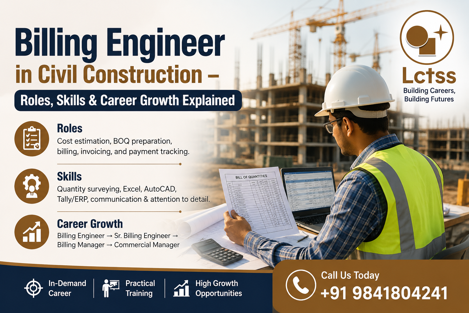 Billing Engineer in Civil Construction – Roles, Skills & Career Growth Explained