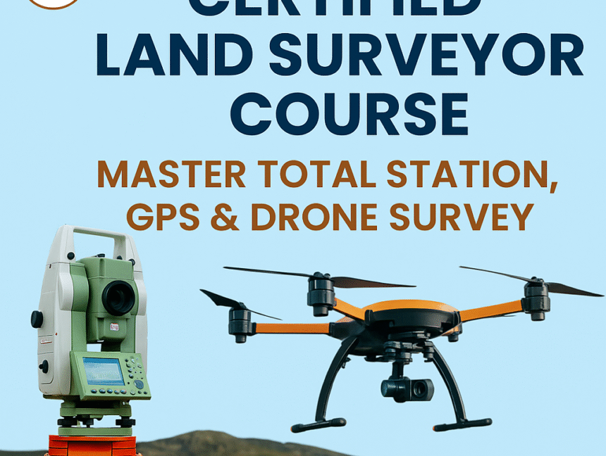 Certified Land Surveyor Course – Master Total Station, GPS & Drone Survey