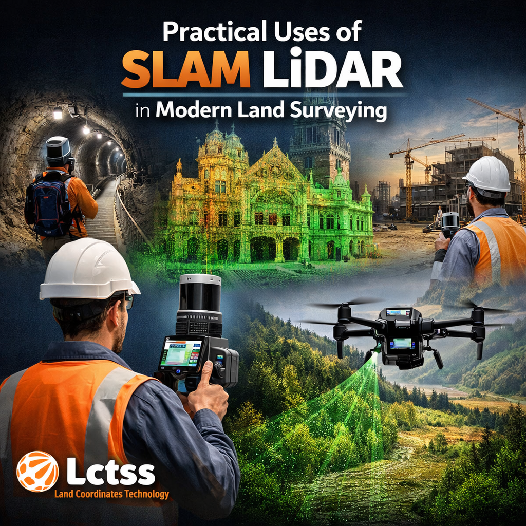 SLAM LiDAR in land surveying