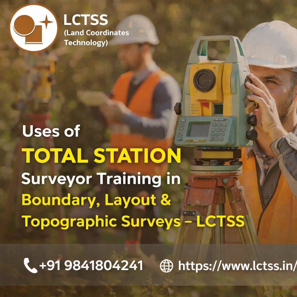 Uses of Total Station Surveyor Training in Boundary, Layout & Topographic Surveys