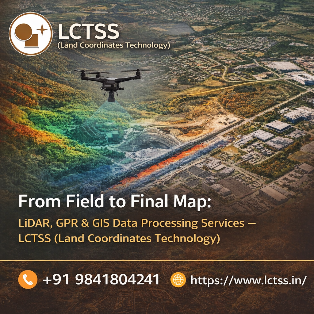 From Field to Final Map: LiDAR, GPR & GIS Data Processing Services