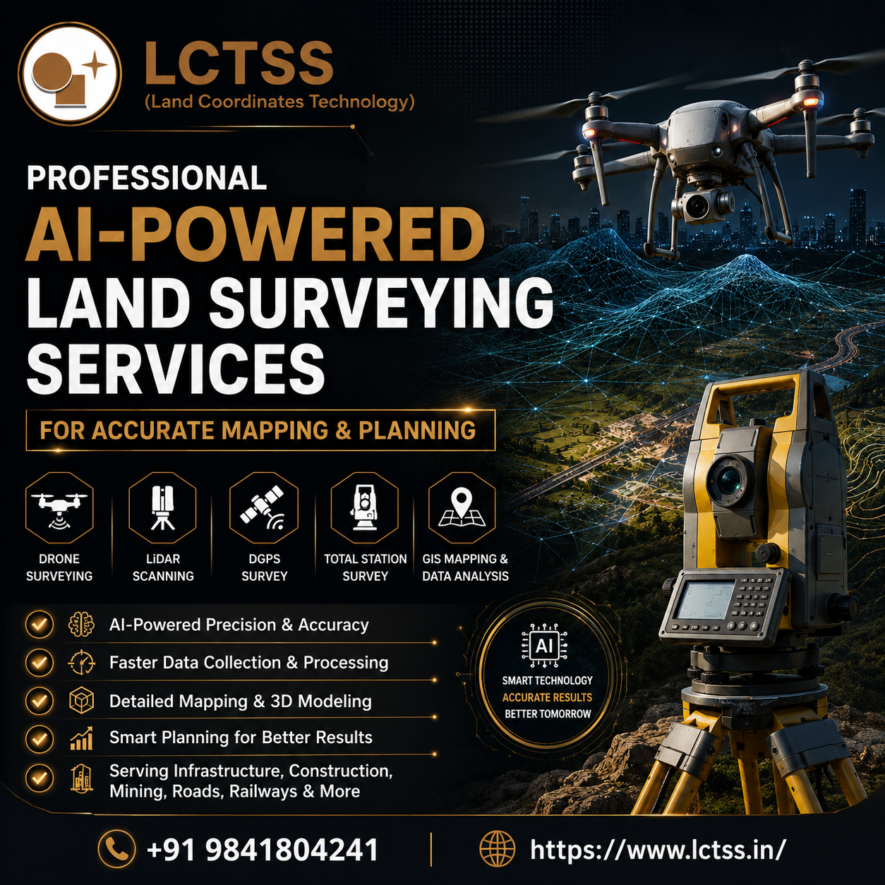 AI-Powered Land Surveying Services for Accurate Mapping & Planning