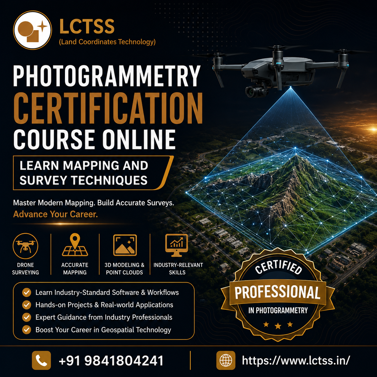 Photogrammetry Certification Course Online – Learn Mapping and Survey Techniques