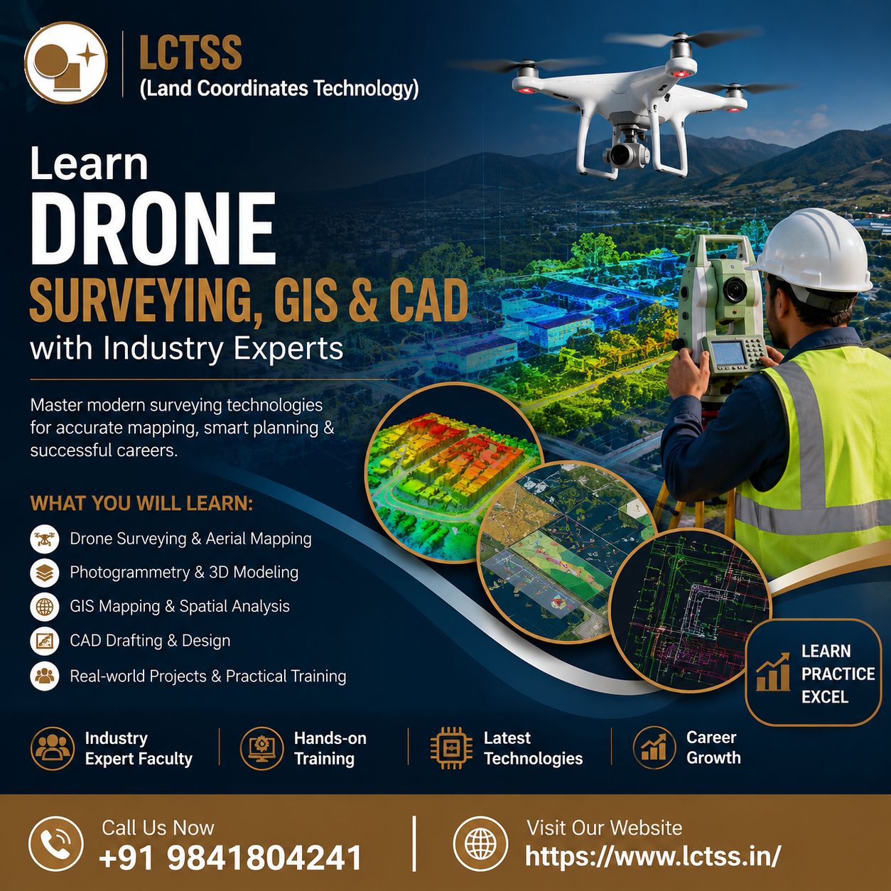 Learn Drone Surveying, GIS & CAD with Industry Experts