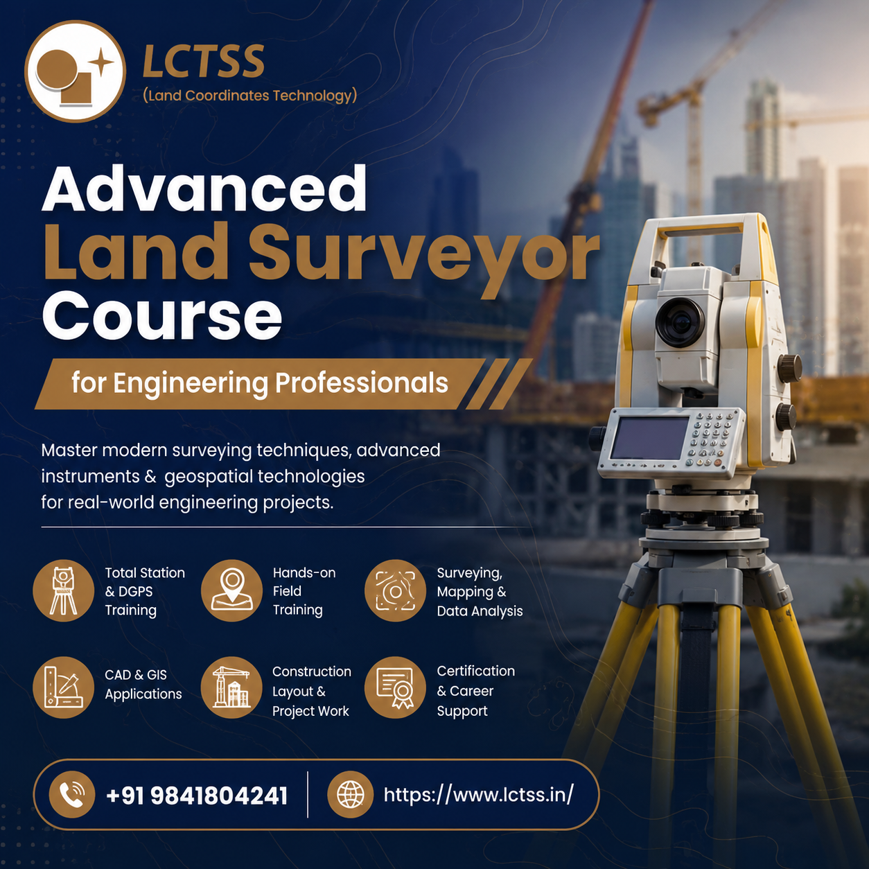 Advanced Land Surveyor Course for Engineering Professionals