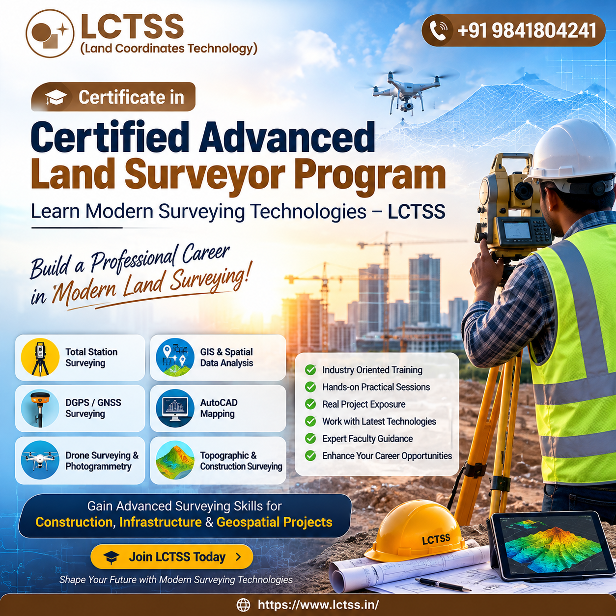 Certified Advanced Land Surveyor Program – Learn Modern Surveying Technologies